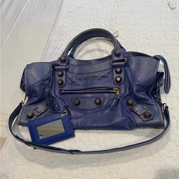 Sold Balenciaga Outremer Blue Part Time with Rose Gold Giant Hardware (RGGH) - Picture 1 of 11